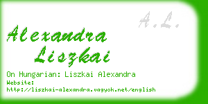 alexandra liszkai business card